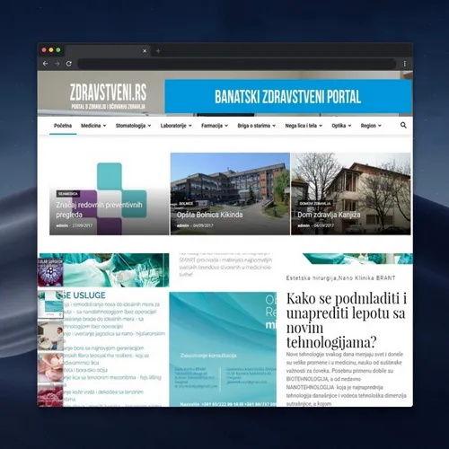 Banatski zdravstveni portal Zdravstveni.rs sa vestima ustanovama i stručnim zdravstvenim sadržajem
